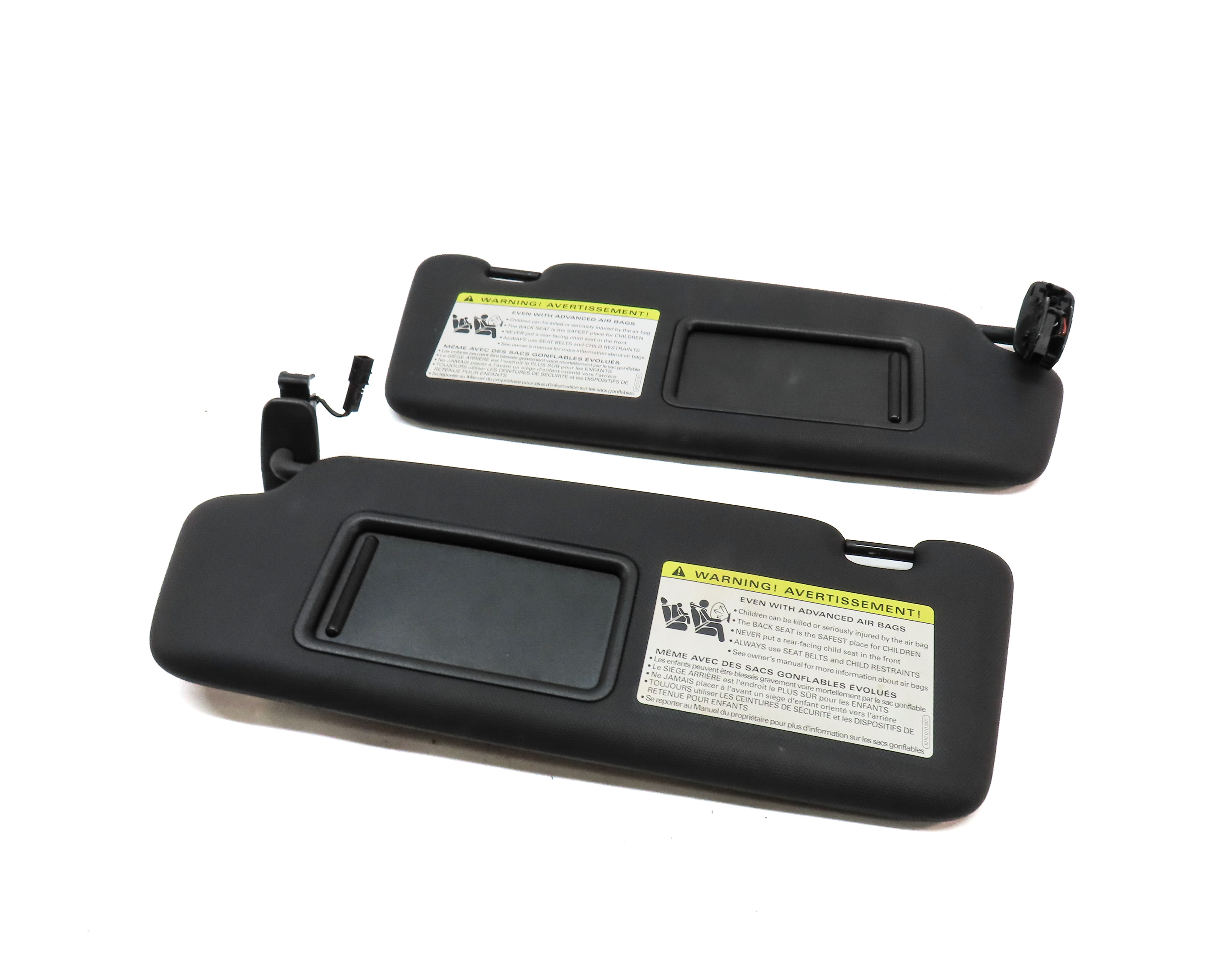 2013-2016 AUDI Q5 SQ5 (B8 8R) FRONT LEFT & RIGHT SUNVISOR SUN SHADE SET(BLACK) — exact item pictured